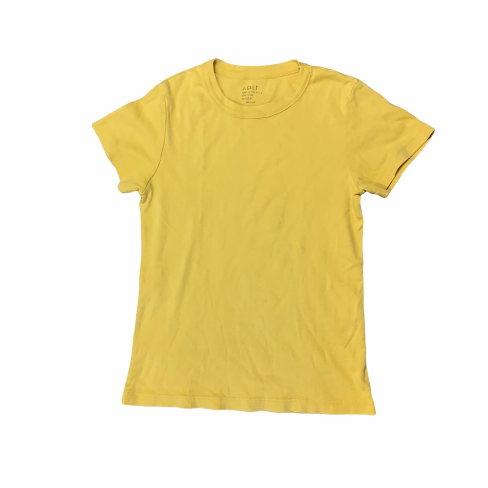 J Galt yellow tee